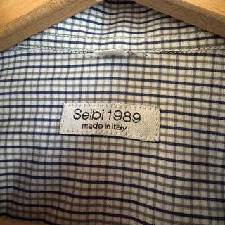 Camicia quadri sartoriale Selbi 1989 Made in Italy