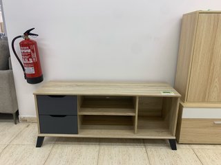 Mueble TV madera y gris