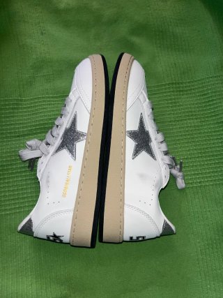 Golden Goose GGDB Zapatillas Blancas y Plateadas