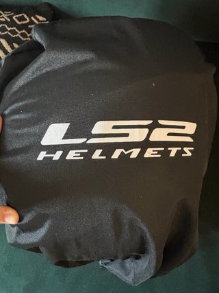 Casco LS2 gris oscuro, usado una vez