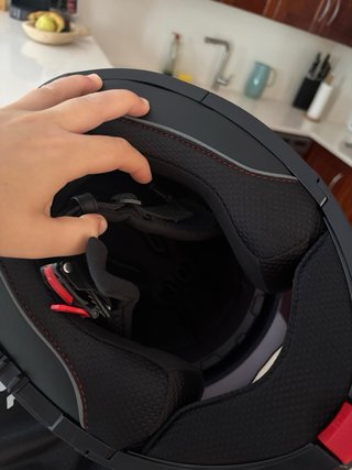 Casco LS2 gris oscuro, usado una vez
