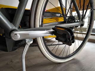 Bicicleta Vintage Gris con Cesta