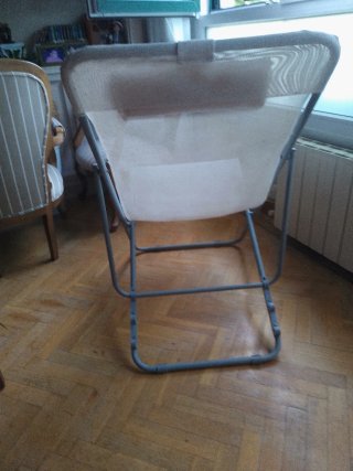 Tumbona aluminio plegable