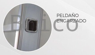 Escalera Aluminio 3x13 - 3,5+3,5+3,5 M - 66x25mm