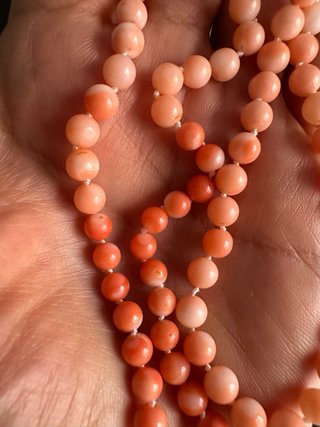 Collar Vintage Coral 53cm