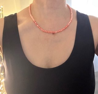 Collar Vintage Coral 53cm