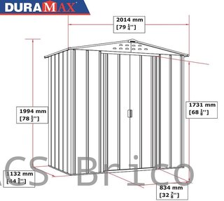 Caseta Metálica Top Atenea 113x201x199 cm - Duramax
