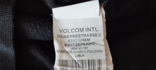 Sudadera Volcom Negra con Estampado