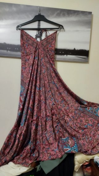 Vestido Boho Largo Estampado