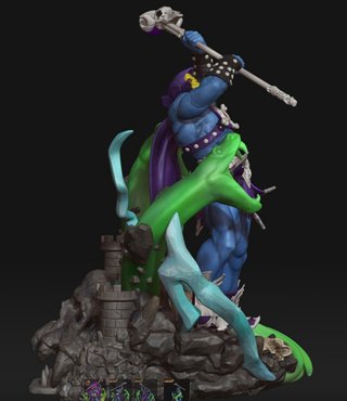 Figura Resina Skeletor Masters Universe
