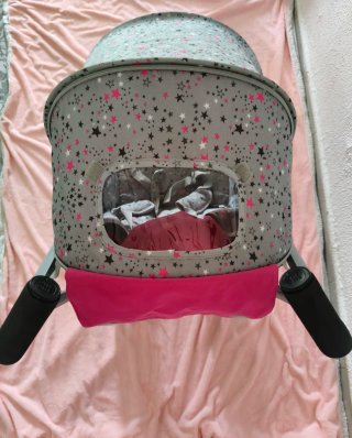 Silla de paseo Tuc Tuc estrellas rosa