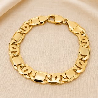 Pulsera Oro eslabón macizo italiano 18 Kl TRA2399
