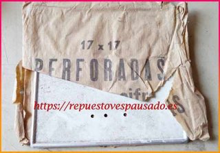 Placa Matrícula Antigua