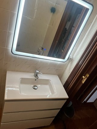 Mueble baño + lavabo + espejo LED