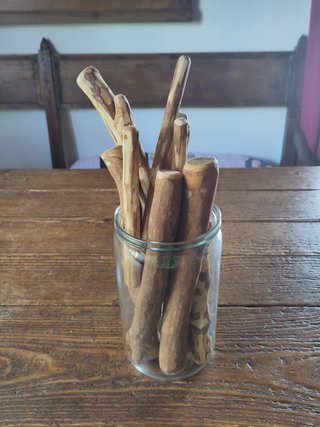 Bastoncino legno ulivo cane XS