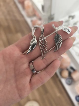 Colgante Ala de Ángel Plata de Ley