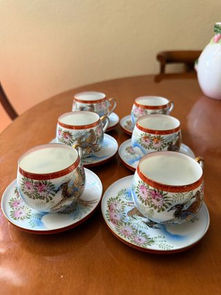 Juego de café porcelana Kutani China
