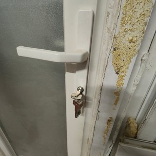 Puerta PVC Blanca con Vidrio