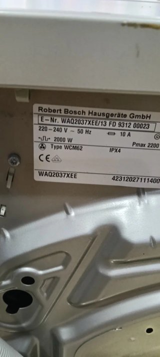 Lavadora Bosch 7kg Carga Frontal A+++