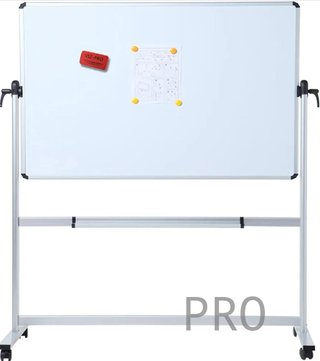 Pizarra blanca grande móvil magnética - Vizpro