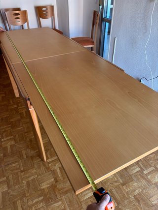 Mesa comedor madera con 4 sillas