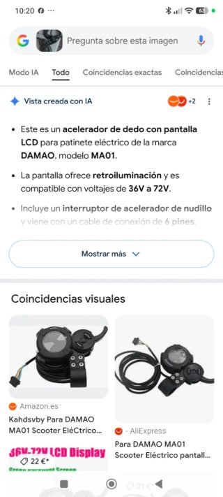 Acelerador DAMAO MA01 con pantalla LCD
