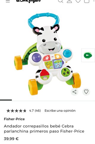 Andador Correpasillos Cebra Fisher Price