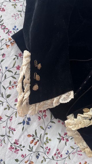 Corpiño de fallera negro terciopelo