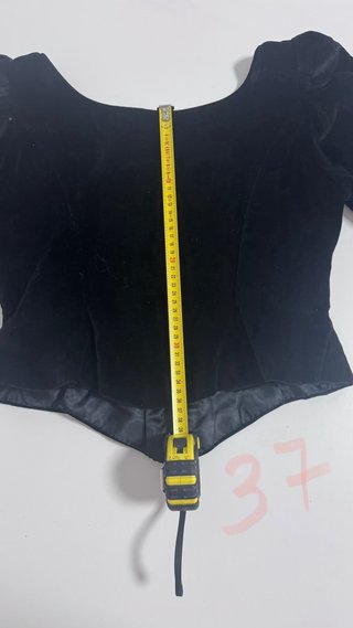Corpiño de fallera negro terciopelo
