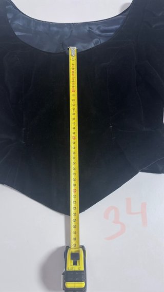 Corpiño de fallera negro terciopelo