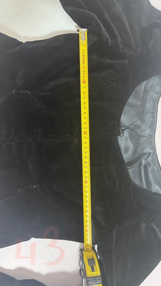 Corpiño de fallera negro terciopelo