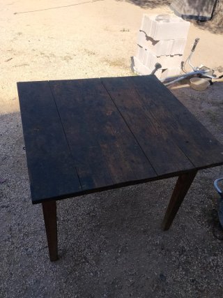 Mesa madera antigua  rustica vintage comedor