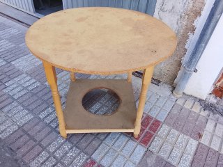 Mesa camilla redonda madera