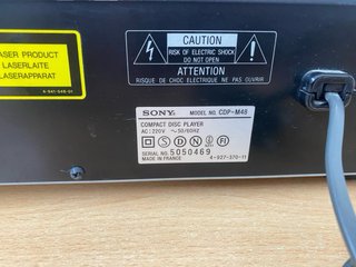Reproductor CD Sony CDP-M48 - LEER