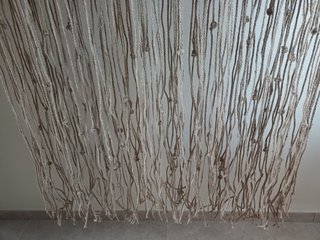 Cortina de cáñamo artesanal