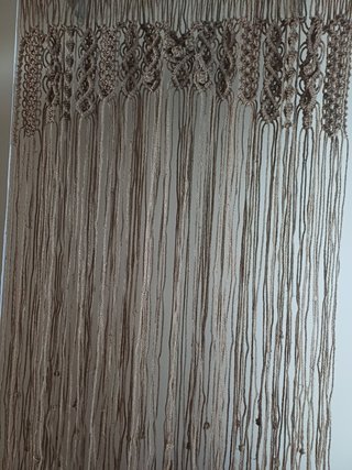 Cortina de cáñamo artesanal