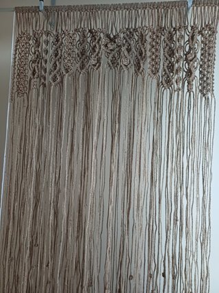 Cortina de cáñamo artesanal