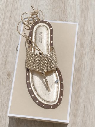 Sandalias Michael Kors Doradas
