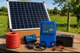 Kit Solar 12V con Batería y 400 metros hilo, pasto