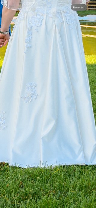 Vestido de Novia Blanco con Encaje