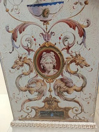 Coppia Lampade Stile Antico Floreale