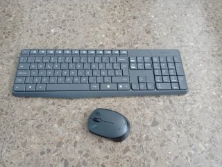 Teclado y Ratón Inalámbrico Logitech Gris