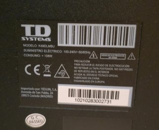 Televisor TD SYSTEMS 49 Usado, pero en buen estado