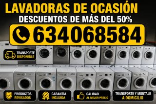 Lavadora seminueva con garantía