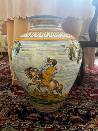 Jarrón grande decorativo de cerámica