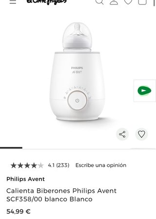 Calienta biberones Philips Avent