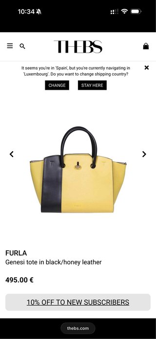 Bolso Furla Genesi Honey/Nero L
