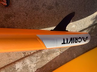 Tabla Padel Surf Crivit Naranja. Usada dos días.