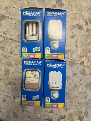 4 Bombillas MEGAMAN E27 15W LILIPUT Plus