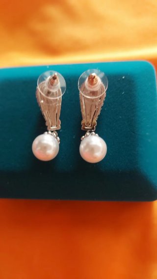 Pendientes Novia Fiesta Brillantes Plata